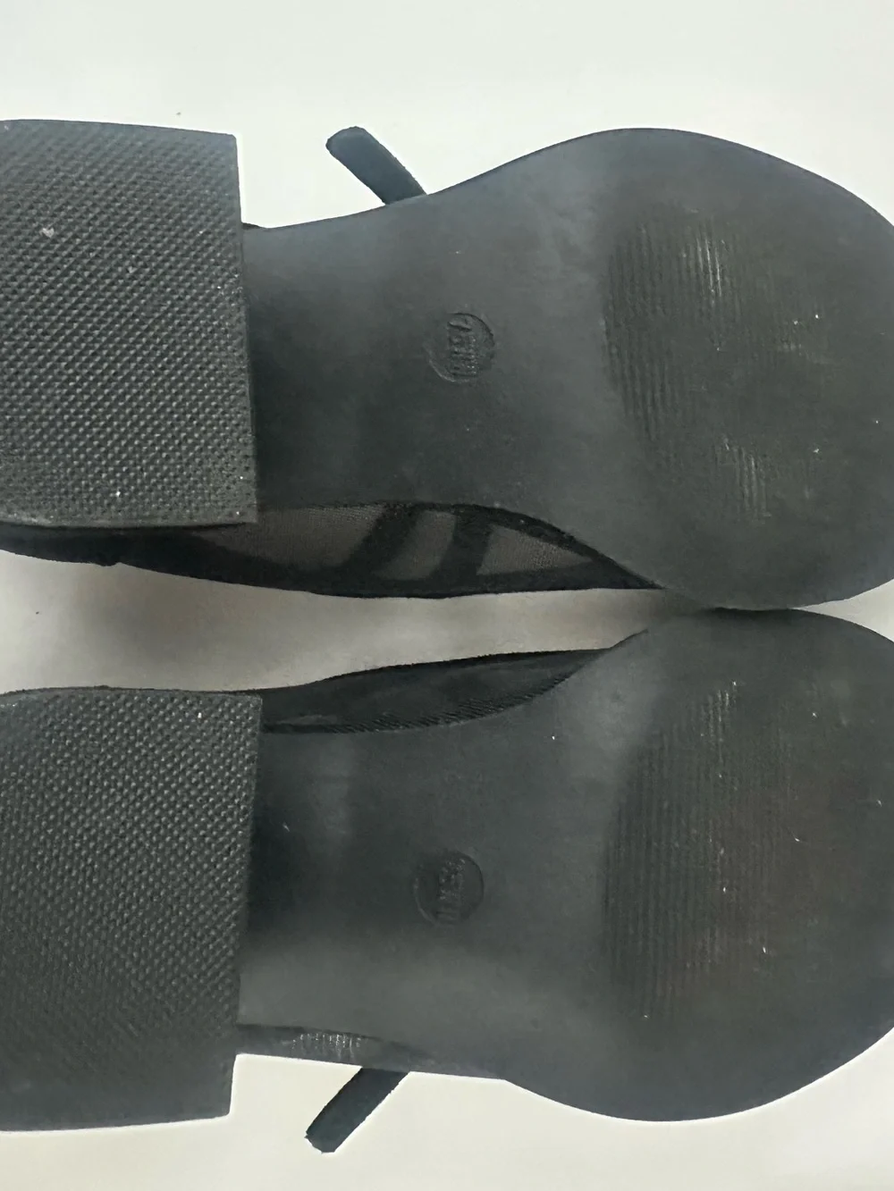 torrid Black Mesh & Suede Mary Jane Block Heels